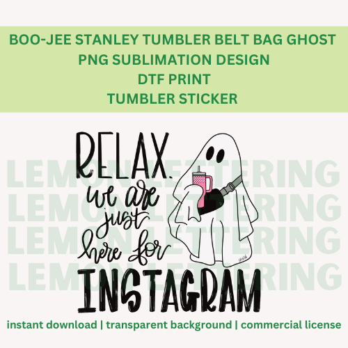 Digital Boo-Jee Ghost influencer PNG Sublimation Design Download DTF Print Tumbler Sticker