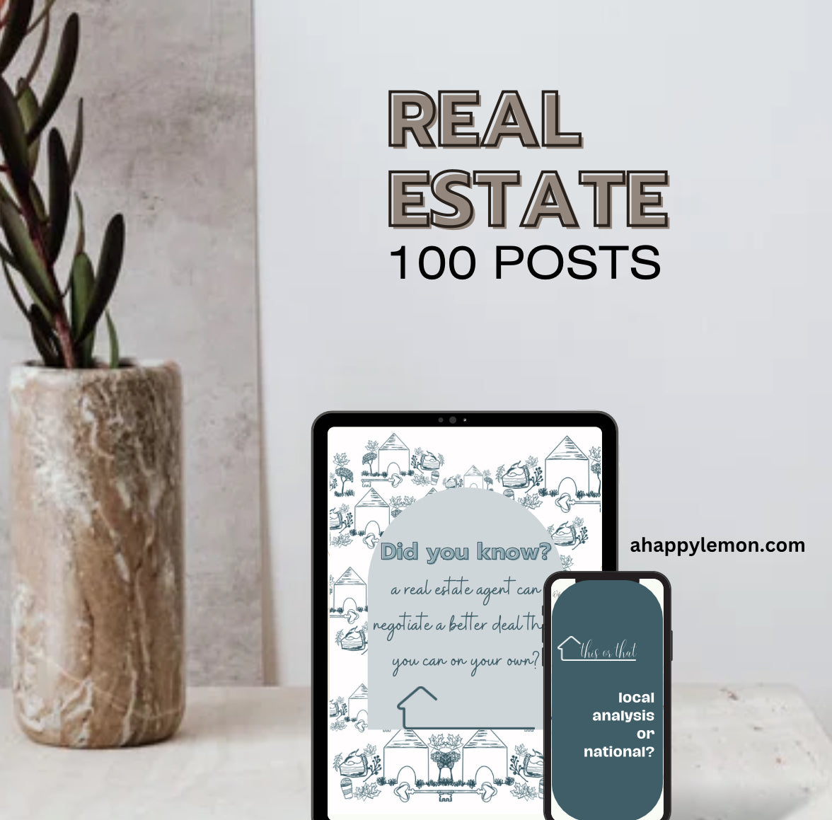 Real Estate Agent | 100 Digital Marketing Cards