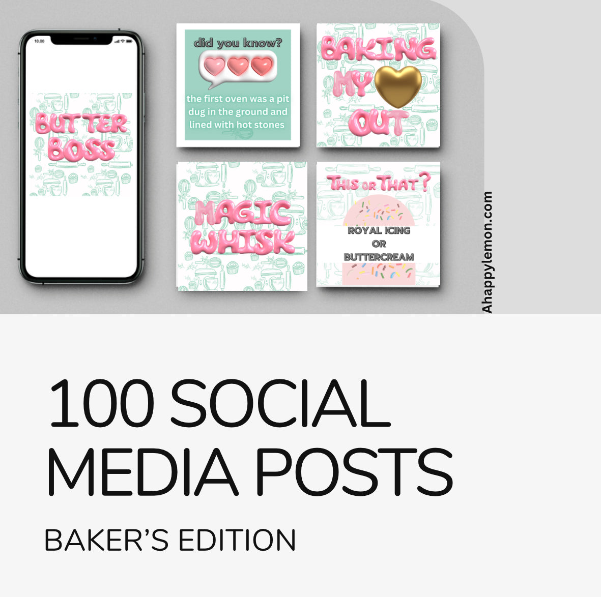 Social Media for a Baker | 100 Content Posts